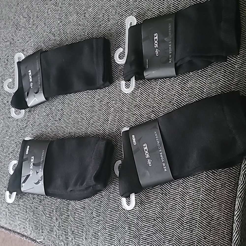 New York & Company black crew socks.